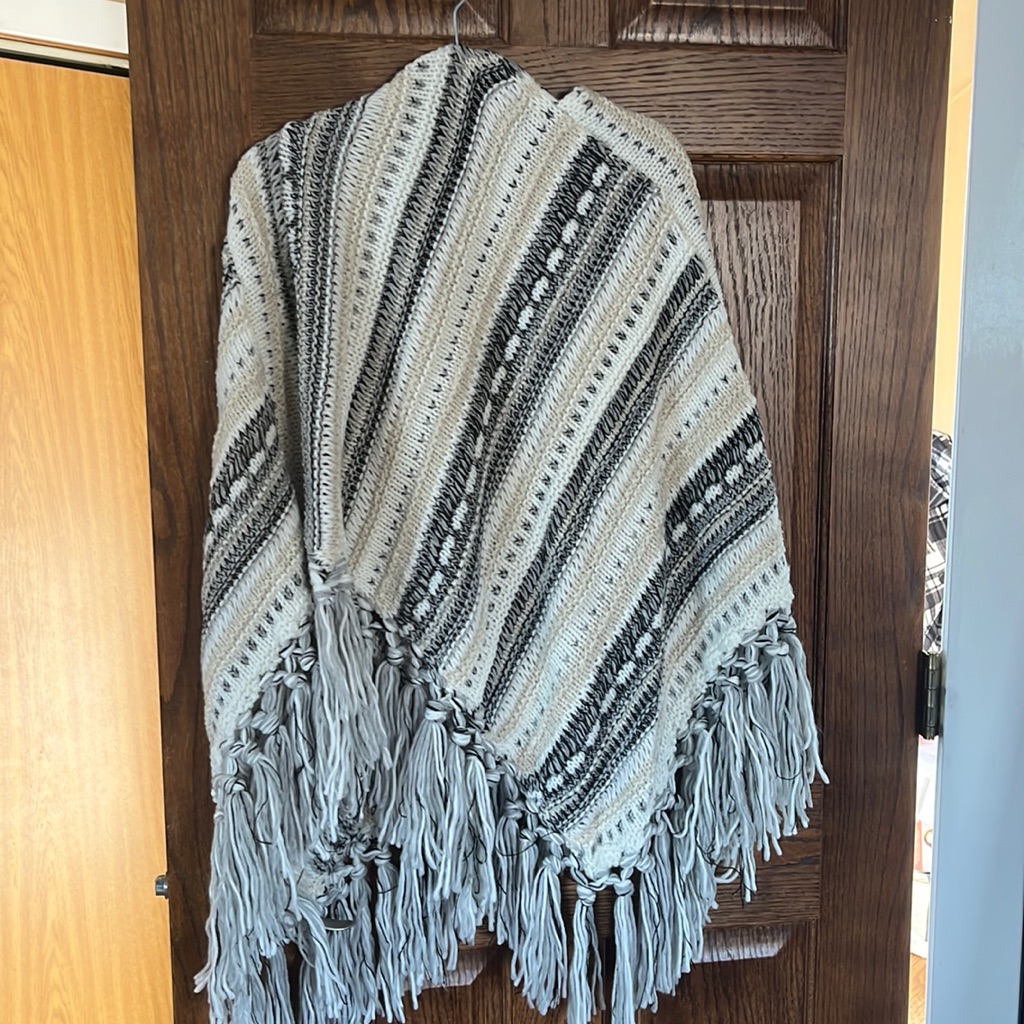 Multi Color Poncho